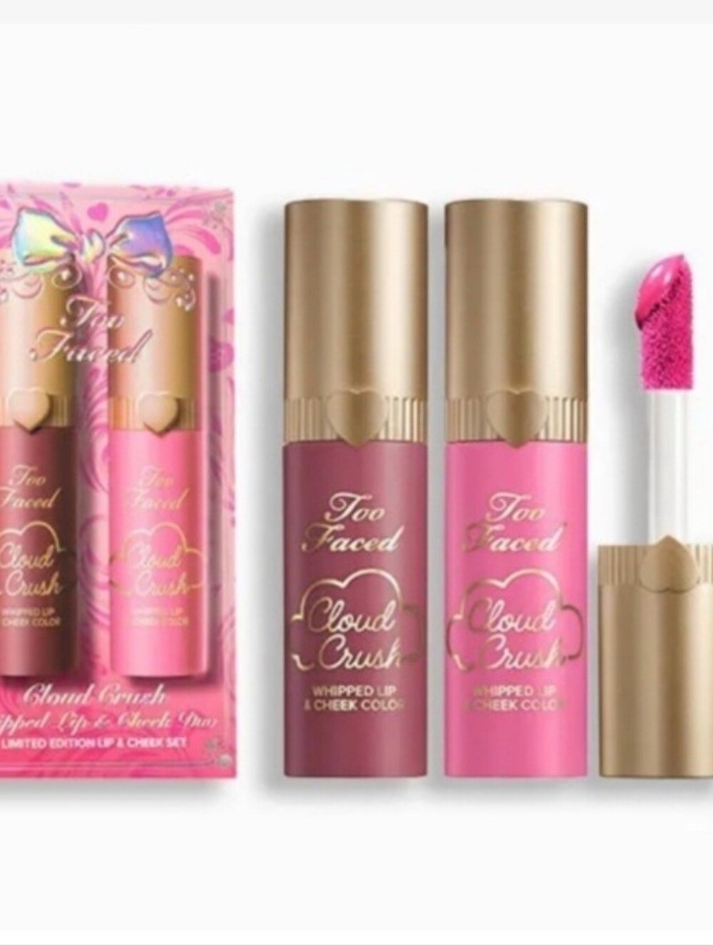 Too Faced Cloud Crush Whipped Lip & Cheek Color Duo - Pink & Mauve